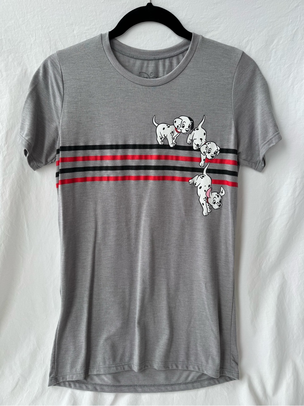 Disney 101 Dalmatians Gray Graphic T-Shirt Women’s Medium M